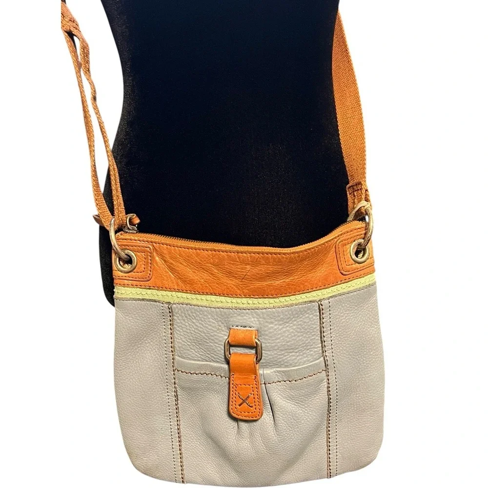 The Sak Vintage Sacks 5th Avenue Blue Leather Crossbody Bag